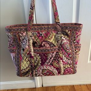 Vera Bradley Very Berry Paisley Large Tote